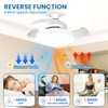 WRYBV Retractable Ceiling Fans with Lights and Remote, 15.74 Inch