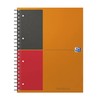 Oxford International A4+ Hardback Wirebound Filing Book Narrow Ruled with