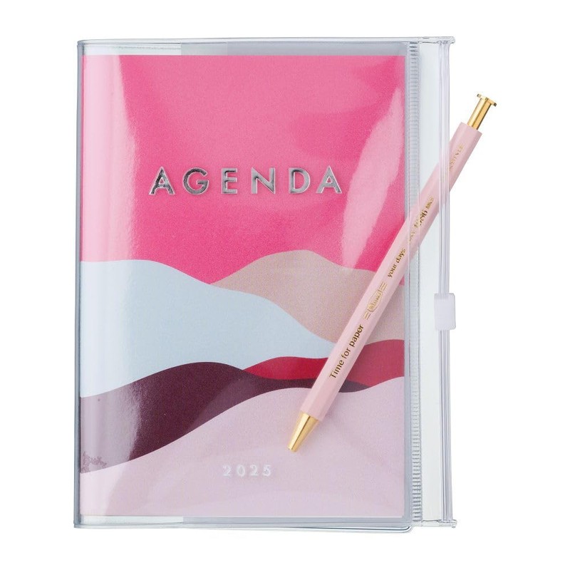 MARK'S 2024/2025 Pocket Diary A6 Vertical, Mountain, Pink: From September