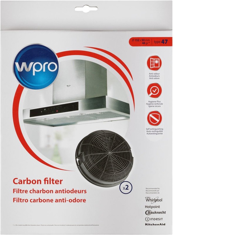 Wpro AMC023/1 16cm Active Carbon Filter for Cooker Hood