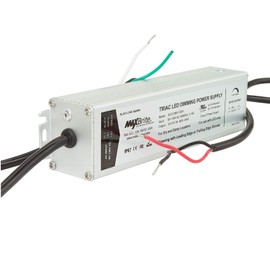 MaxBrite 60W LED POWER SUPPLY, 12V DC Output, 100-277V AC Input, IP67 Waterproof, UL/cUL Certified, CE, RoHS, Class 2
