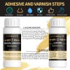 Luvboate Gilding Adhesive Set, Gold Leaf Kit, 3.53oz Water Based