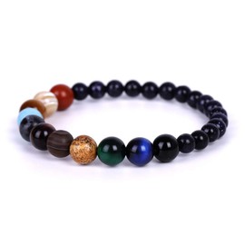 Universal bracelets, 9 Planets bracelet pluto solar system wristband for boys girls kids teenager