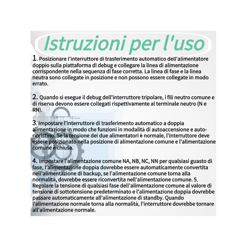 Dual Power Transfer Switch, Electronic Component Converter, Generator Accessories, Transfer