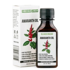 Siberian Amaranth Seeds Oil Extra Virgin Cold Pressed Premium 100 ml 3.4 oz