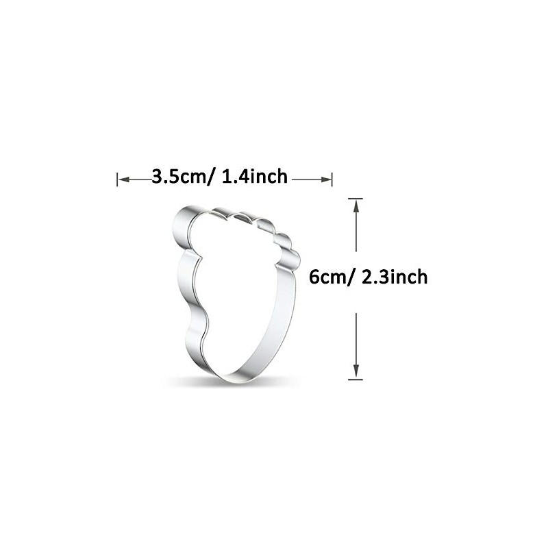 WJSYSHOP Footprint Feet Cookie Cutter