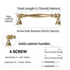 POVEFONK 10 Pack 5 inch Champagne Bronze Kitchen Cabinet Handles