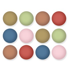 Fridge Magnets Strong Magnet Refrigerator Spherical Colorful Magnets Cute Matte Decorative Whiteboard Magnets for Home Kitchen Locker Office Calendars Whiteboard Maps Resin Fun Decor (12, Colorful)