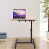 JUOPTGJ Mobile Computer Desk,Standing Laptop Stand,Adjustable Bedside Standing Height Ajustable
