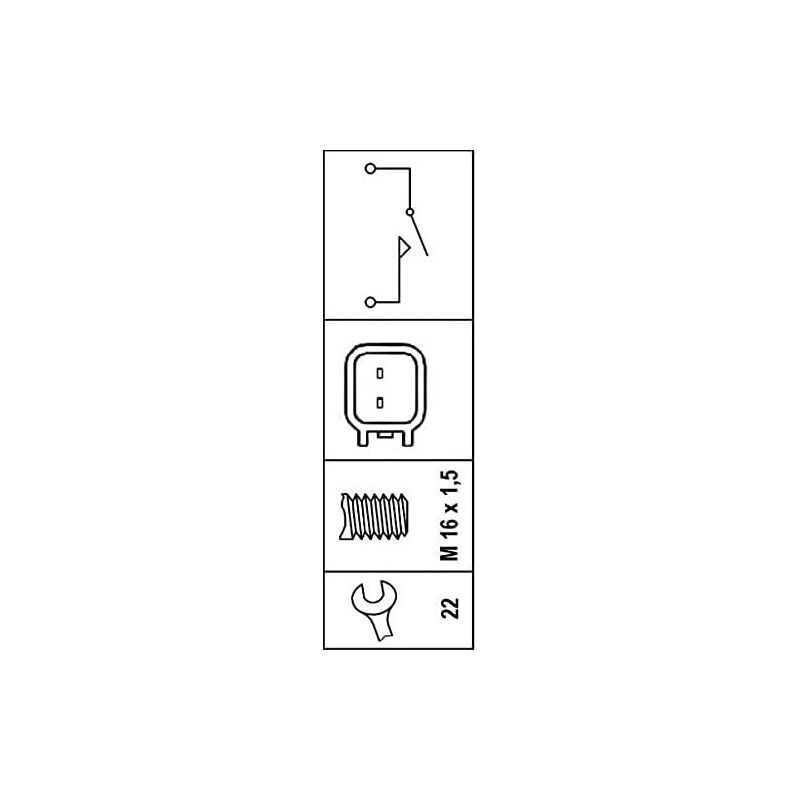 HELLA 6ZF 010 965-031 Switch, reverse light - 12V -