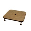 Amish Double Pie Carrier Square Oak Handmade Gingerich Style Basket