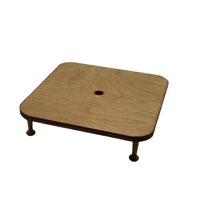 Amish Double Pie Carrier Square Oak Handmade Gingerich Style Basket