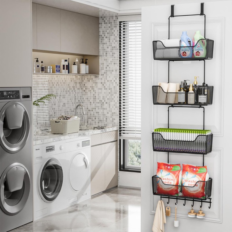 HapiRm Over The Door Organizer - Hanging Door Organizer with