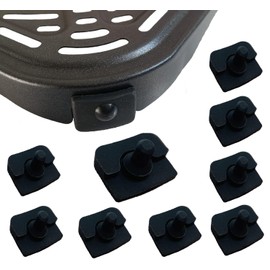 Chengziyue 8PCS Air Fryer Silicone Rubber Bumpers for 6.8QT COSORI Air Fryers, Upgraded Air Fryer Rubber Feet, Rubber Tabs, Rubber Tips, Rubber Sides, Rubber Stoppers for COSORI 6.8QT Air Fryer Plate