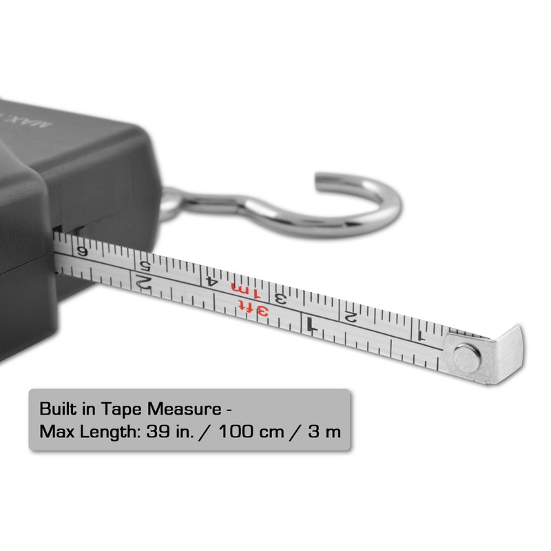 South Bend Digital Hanging Fishing Scale and Tape Measure with