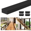 Zylorix 1Pack 4FT Stainless Steel Black Handrail for Cable Railing