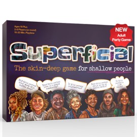 Inspiration Play Superficial Adult Party Card Game - The Skin-Deep Game for Shallow People - Hilarious Party Games for 18+, 2 to 10 Players