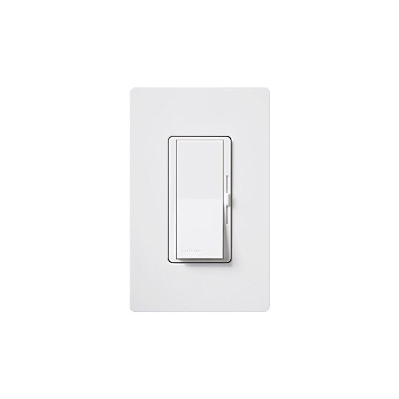 Lutron DVSTV-WH Diva 8 Amp 3-way/Single-Pole 0-10V Dimmer, no neutral