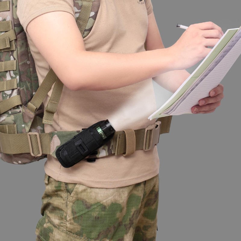 JEELAD Flashlight Accessory Bag Multifunctional Flashlight Bag Molle Accessory Pouch