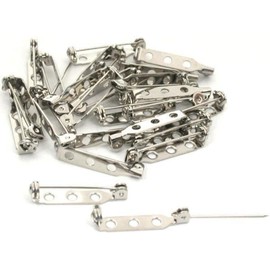 25 Bar Pin Backs Broach Hat Broach Jewelry Safety Parts