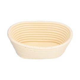 Washable Bread Fermentation Basket Innovative Shape Baking Mold for Kitchen Home BakeryBeige Oval 21x14x8cm