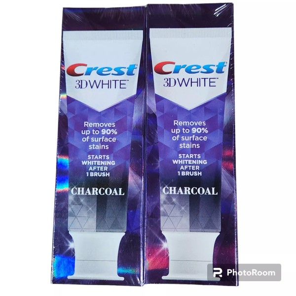 Crest 2 Pack Crest 3D White Advanced Charcoal Fluoride Toothpaste