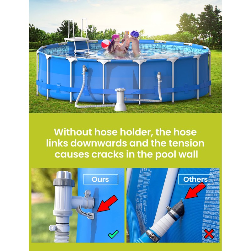 SUMMERBUDDY Pool Hose Adapter for Above Ground Swimming Pool, Pool