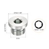 PATIKIL G1/2 Internal Hex Head Pipe Fitting Plug 2pcs Male