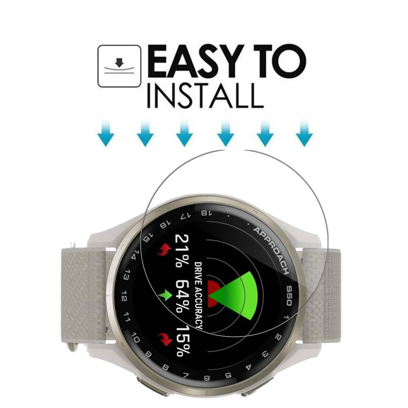 3 Pack Screen protector for Garmin Approach S50, Electro-weideworld Self-Healing