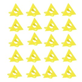 Pyramidenständer-Werkzeug, 20-teiliges Kegelstützständer-Pyramiden-Riser-Kunststoff-Set-Set für Leinwand-Schranktüren, Gelb