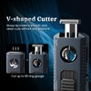Torch Lighter Built-in Cutter, Punch, Holder, and Draw Enhancer Tool,