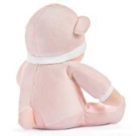 Soft Baby Doll with Rattle, Perfect One Year Old Girl Birthday Gifts, Machine Washable Pink Rag Dolls with Yellow Hair and Blue Eyes, Raggedy Ann Style Dolly, My First Baby Doll for Infants, Toddlers