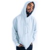 FUBU Ice Blue Garment Washed Script Hoodie, Extra Large