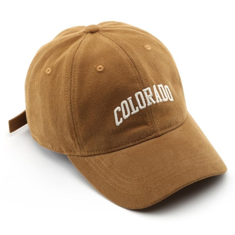 Colorado Hat Unisex Solid Color Baseball Cap Sun Hat for