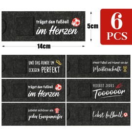 BOFUNX 6pcs Fußball Fan Geschenke für Schokolade Verpackung Geschenk Verpackung Geburtstag Fussball Geschenk Team Geschenk