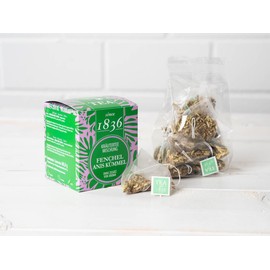 Since 1836 - Herbal Tea without Flavourings Fennel, Anise & Cumin - 15 Pyramid-Shaped Bags