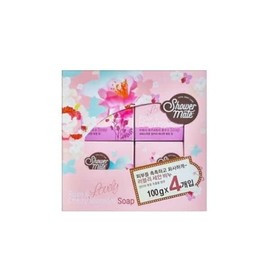 Shower Mate Soap 4 pieces 100g - Shower Mate Soap 100g Olive 4 pieces / 샤워메이트 비누 4입 100g - 샤워메이트 비누 100g 올리브 4입