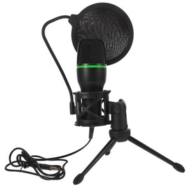 VICASKY 1set Desktop USB Condenser Microphone for Gaming Podcasting Streaming Black Includes Noise-Cancelling Feature Easy Setup for Laptop Use