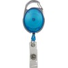 PCL Media ltd Blue Retractable Badge Reel with Carabiner Clip