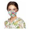 Mascarilla Con Estampado De Flores Para Protección Desechabl
