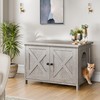 Shintenchi Cat Littler Box Enclosure, Litter Box Furniture Hidden with