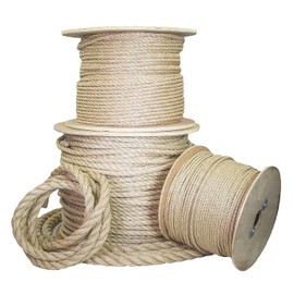 Ravenox Twisted UnManila Rope | (1/2-inch x 10-feet) | ProManila Polypropylene Cord for Indoor Outdoor Use | 3/16-in to 2-inch Diameter | for Landscaping, Tug of War, Marine, Projects and Tie-Downs