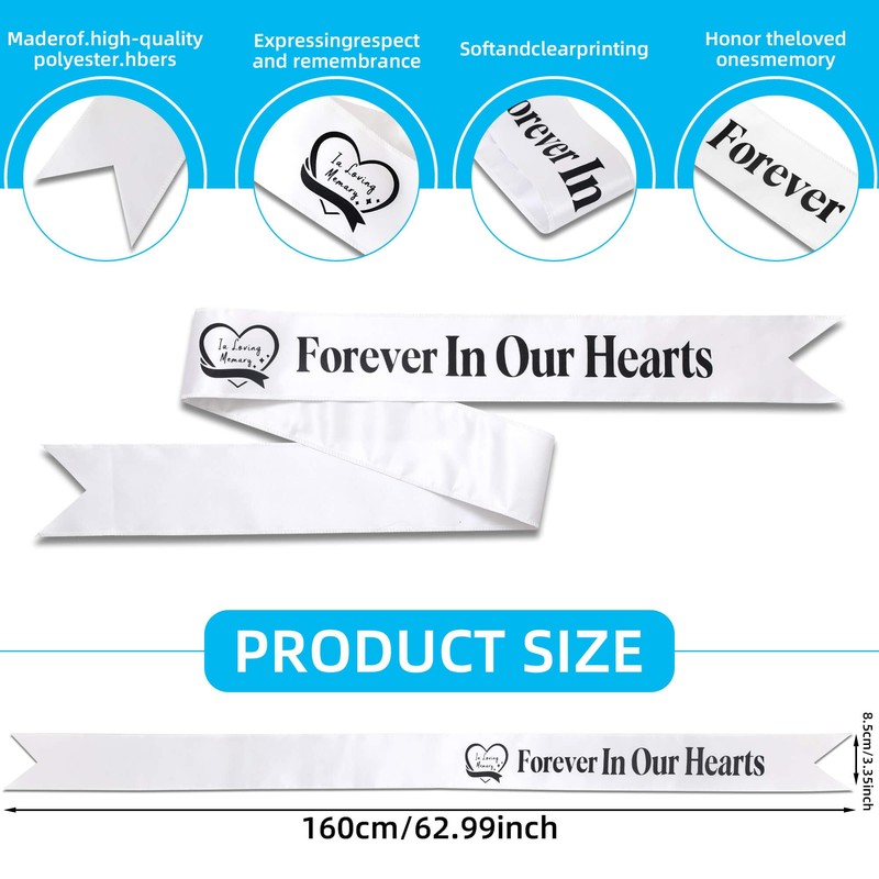Elegant Funeral Wreath Sash – Funeral Sash Memorial Wreath Sash