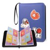 AULEEP Blue Trading Card Album 4 Compartments Holds 520 Cards