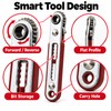 Multifunctional Reversible Ratchet Screwdriver – Bidirectional Right-Angle Phillips & Flat-Head