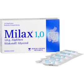 Milax 1.0 Suppositories Pack of 10