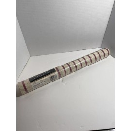 Imperial Prepasted Wallpaper Burgandy stripe marble pattern Double Roll