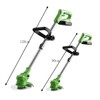 Knutat Weed Wacker,24V 2Ah Battery Powered Weed EaterString Trimmer with