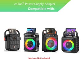 eeTao 5V USBC Charging Cable for JXY 66BT S55 MS79 T17-T Karaoke Machine Portable Bluetooth Speaker Rechargeable DC5V USB Type C Power Supply Cord Charger