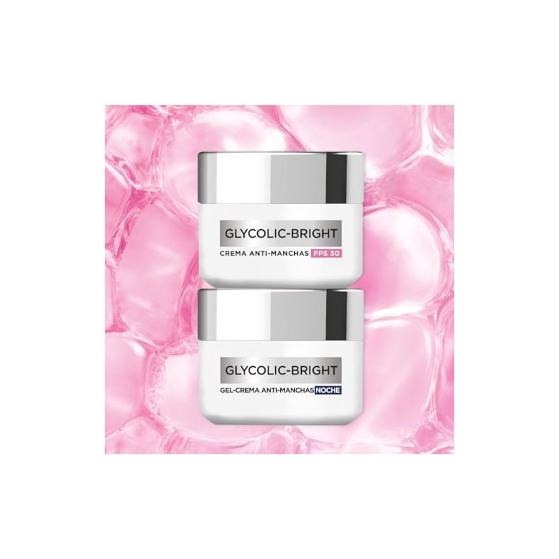 Oréal Paris Kit Glycolic Bright Crema Día 50ml Noche Melasyl